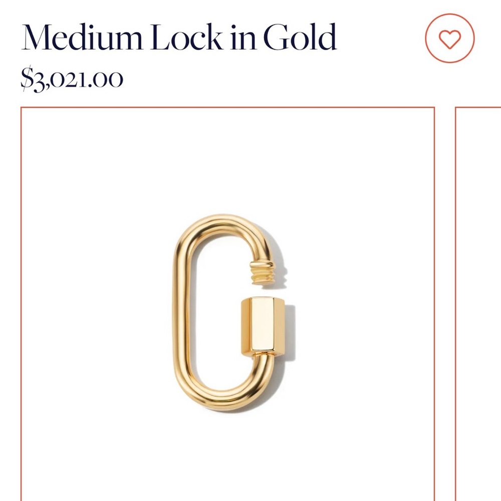 Marla Aaron YG Medium Lock - Picture 2 of 6